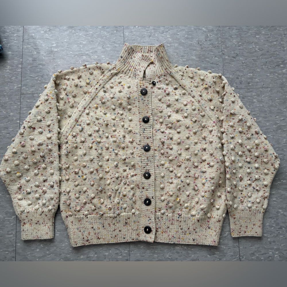 Misha & puff 16/20 confetti cardigan XS EEUC/NWT